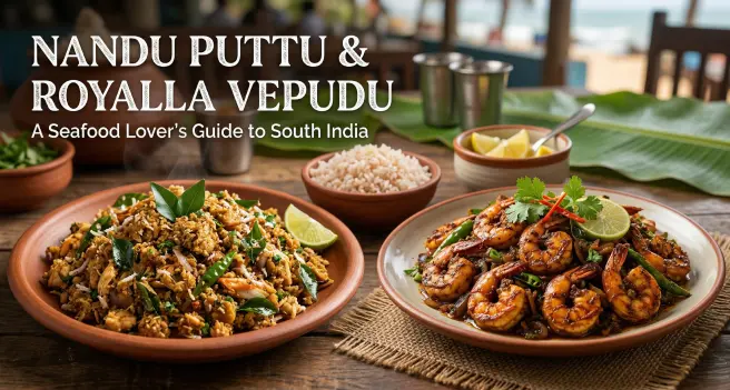Nandu Puttu & Royalla Vepudu seafood dish